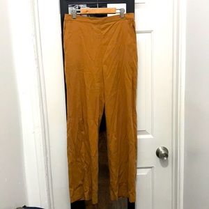 Wide Leg Tall High Waist Flowy High Quality Rayon Blend Trousers Pants